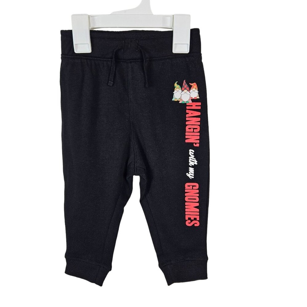 Hangin With My Gnomes Toddler Sweatpants Size 2T Adorable Holiday Christmas